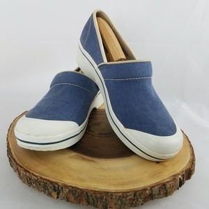 Dansko Vegan Clogs Shoes 41 Blue Denim Nurse